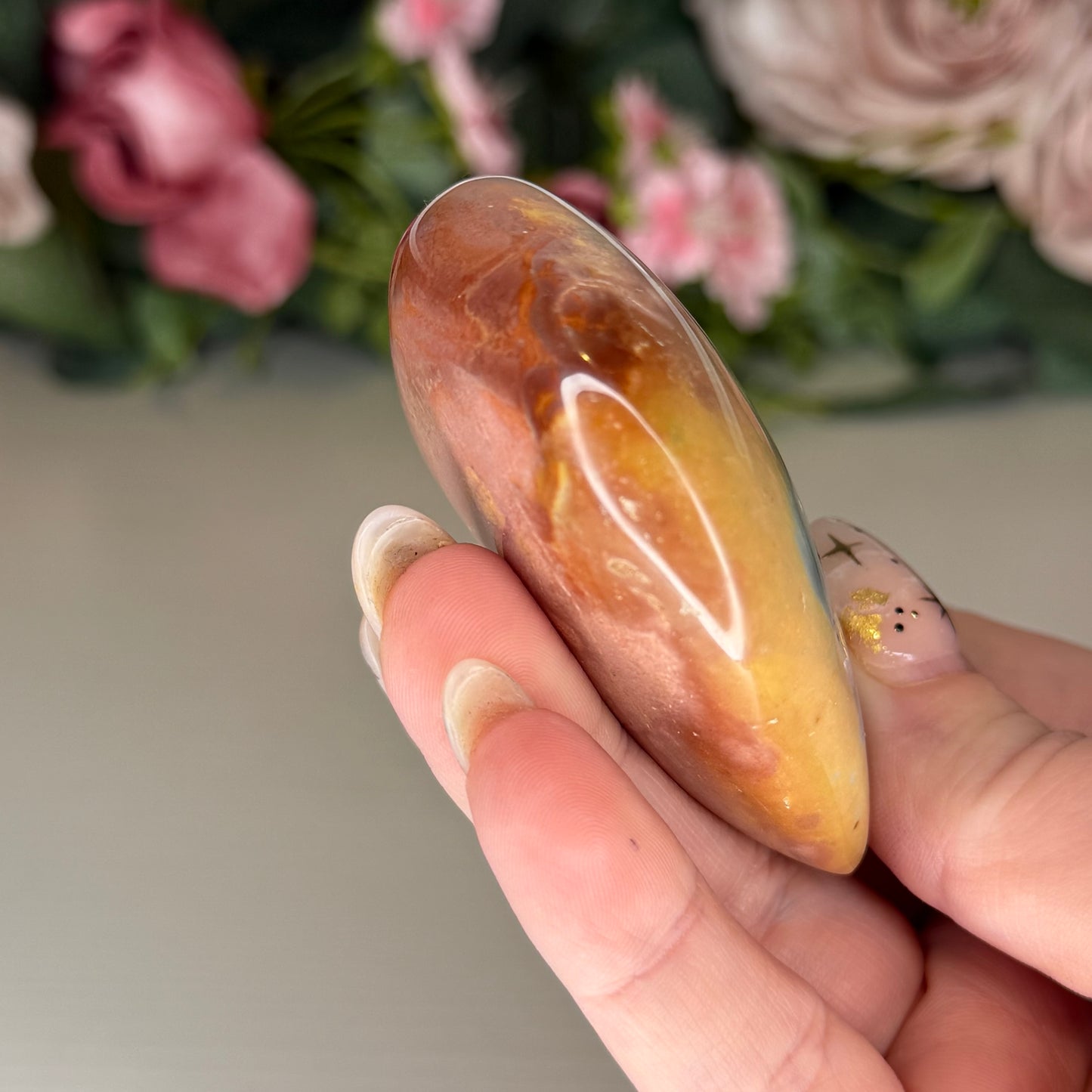 Polychrome Jasper Hearts