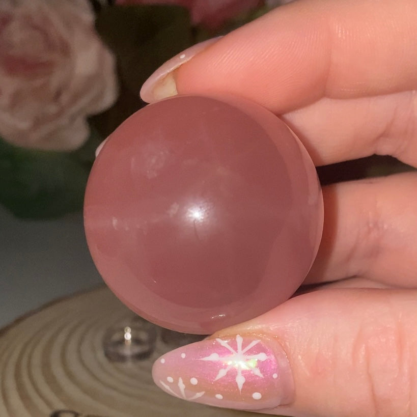 Star Rose Quartz Spheres