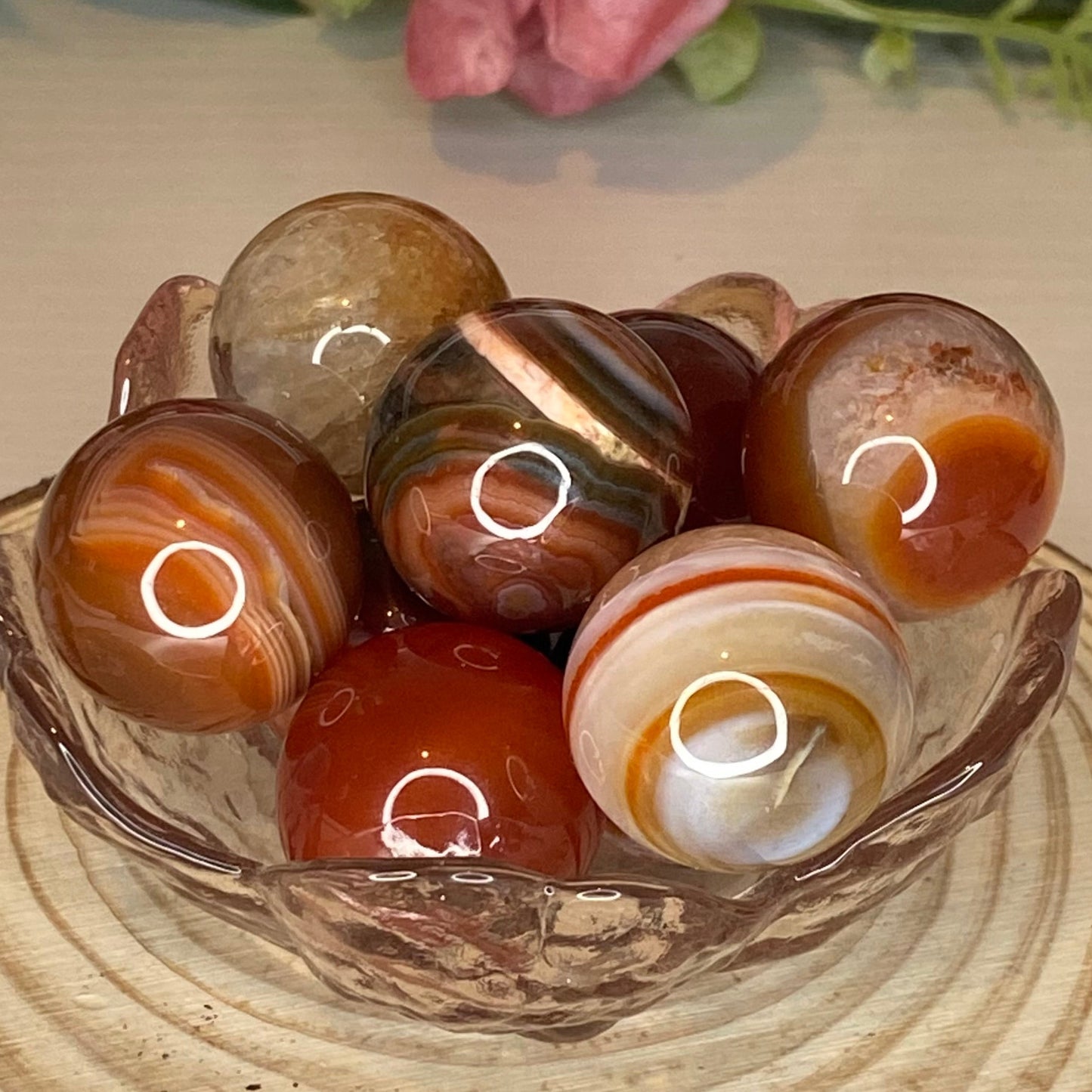 Small Carnelian Sphere (intuitively chosen)