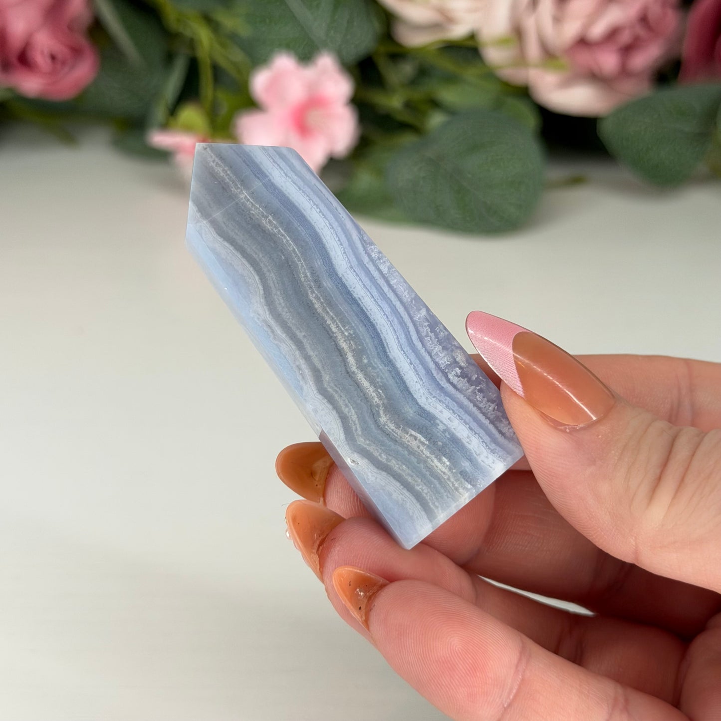 Blue Lace Agate Towers