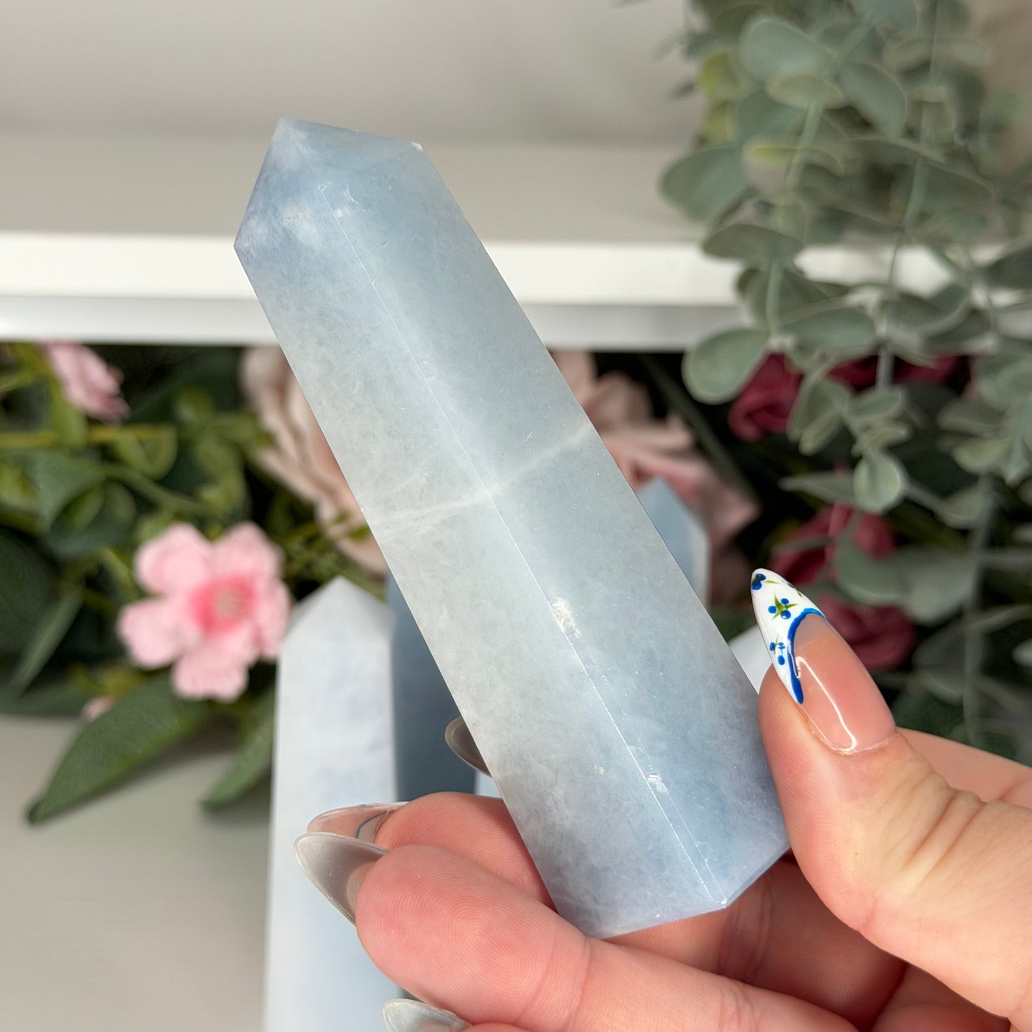 Blue Calcite Towers
