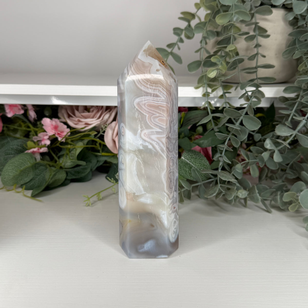 Banded Agate Statement Tower