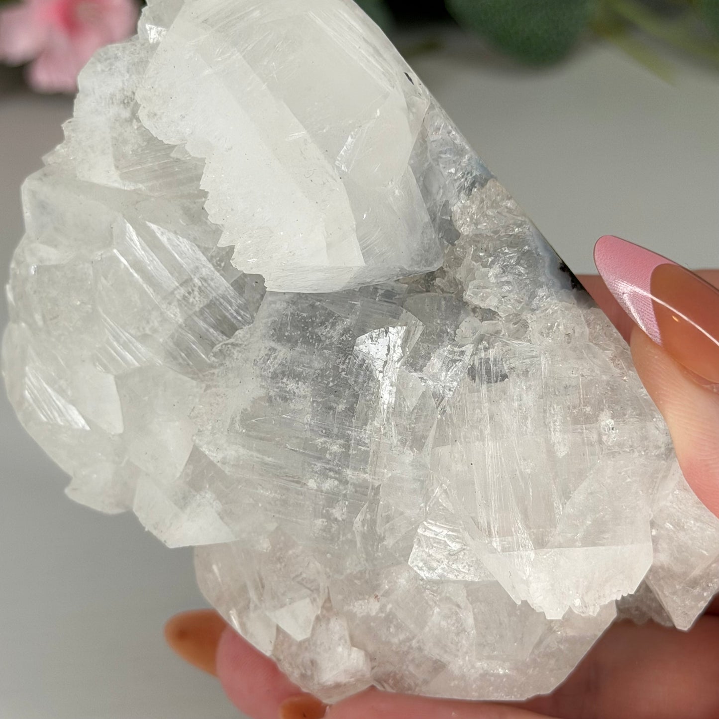Blue Chalcedony With Apophyllite