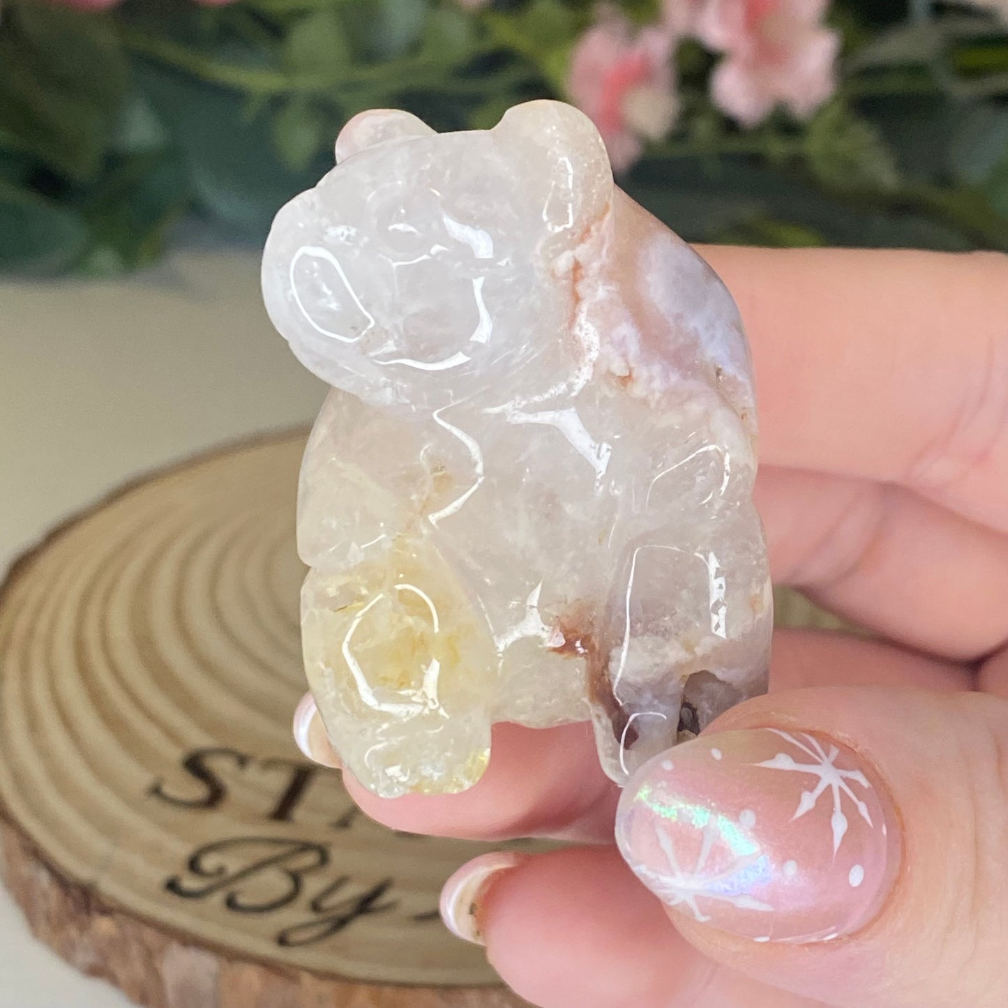 Flower Agate Bears