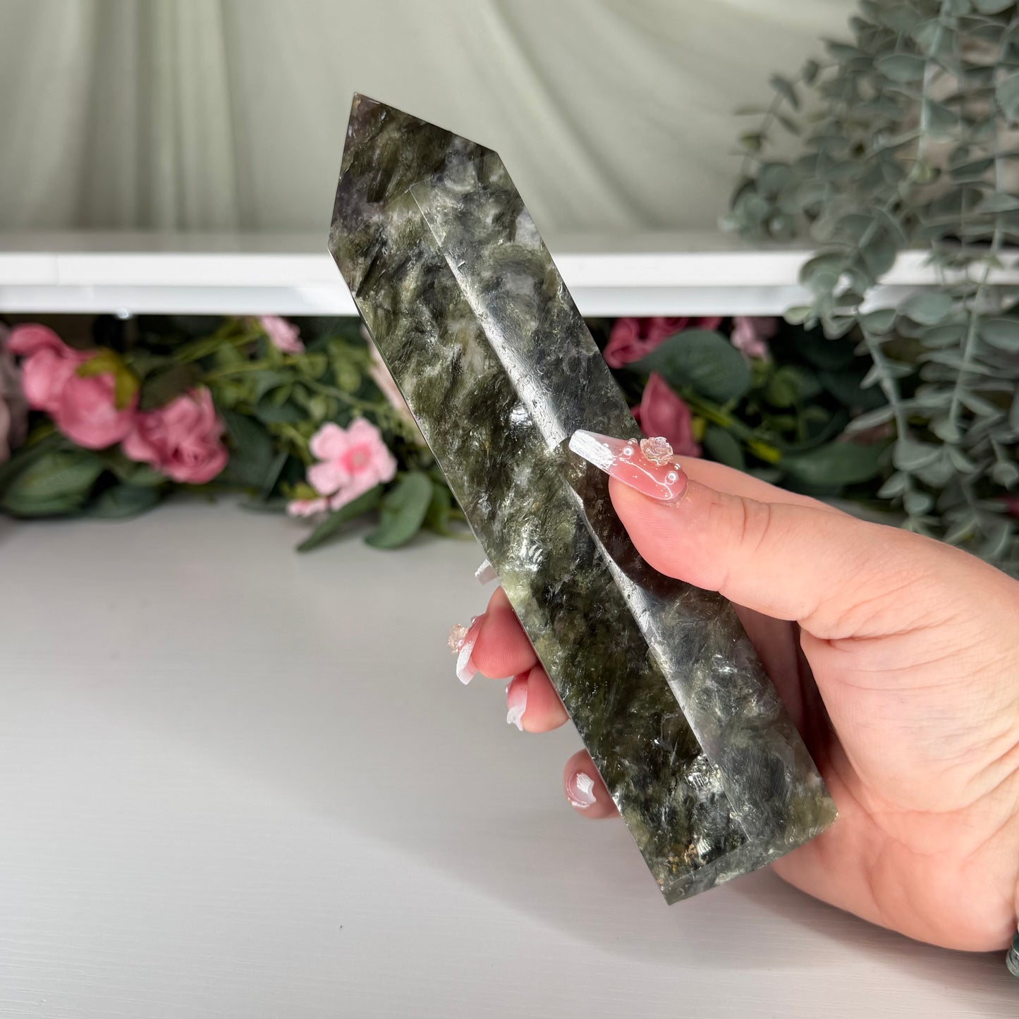 Green Mica Statement Towers (Imperfect)