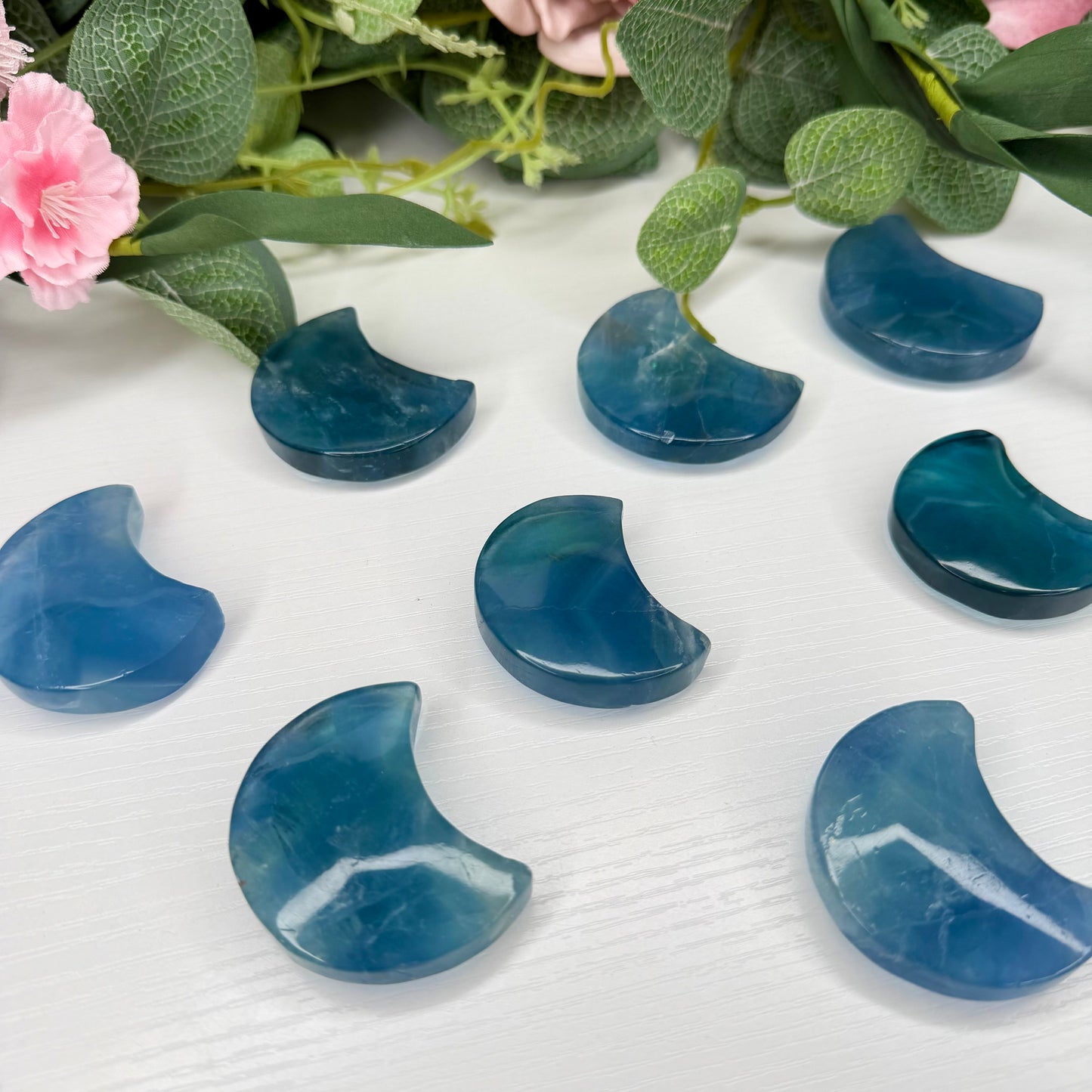 Blue Fluorite Moons