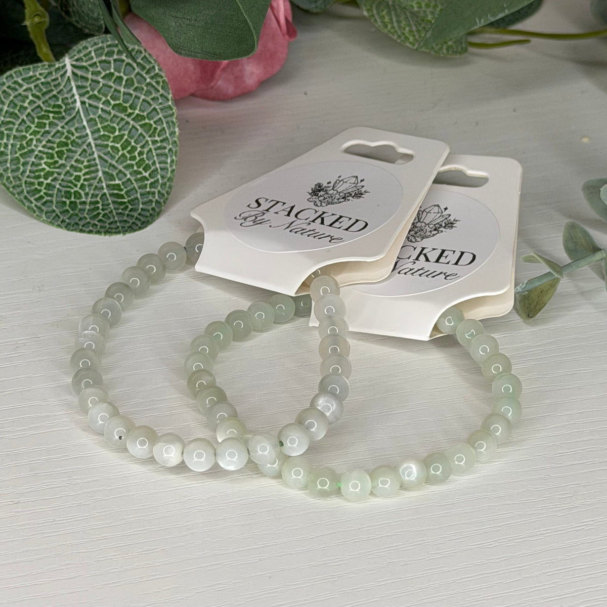 Green Moonstone Bracelet (6mm)
