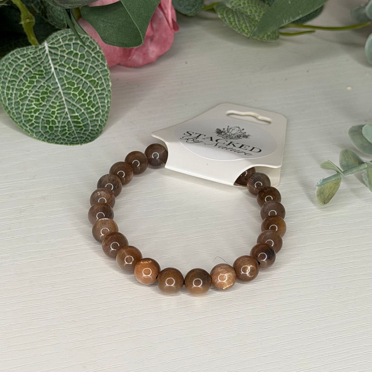 Lattice Moonstone Bracelet (8mm)