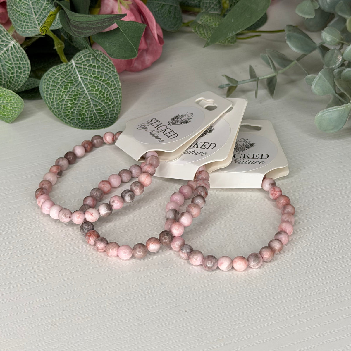 Pink Opal Bracelet (6mm)