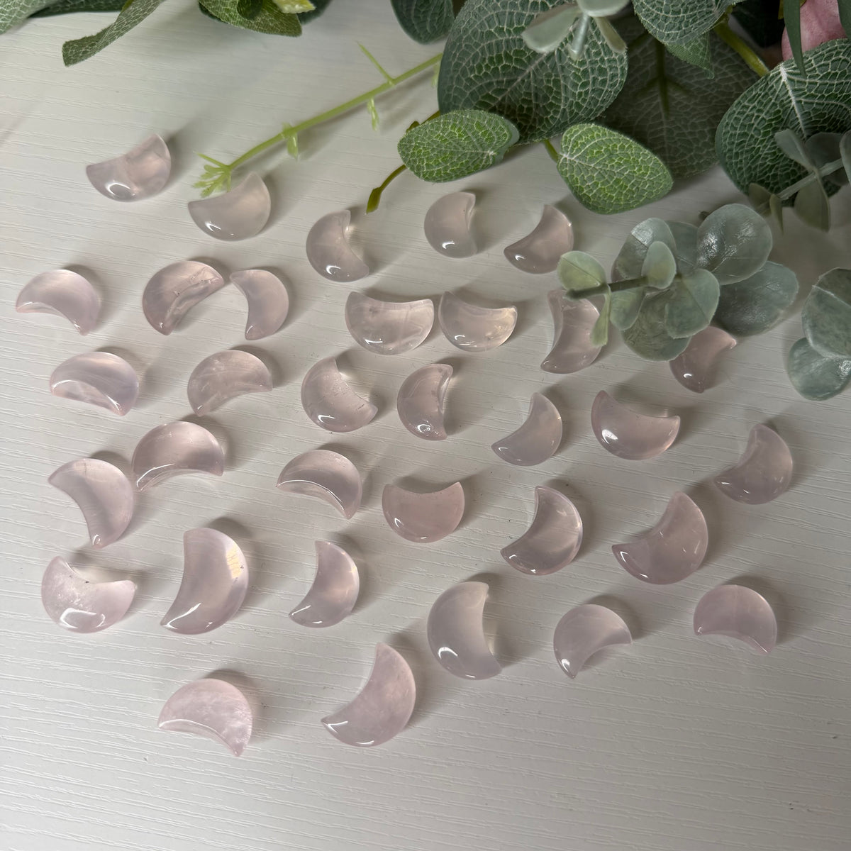 Mini Rose Quartz Moon