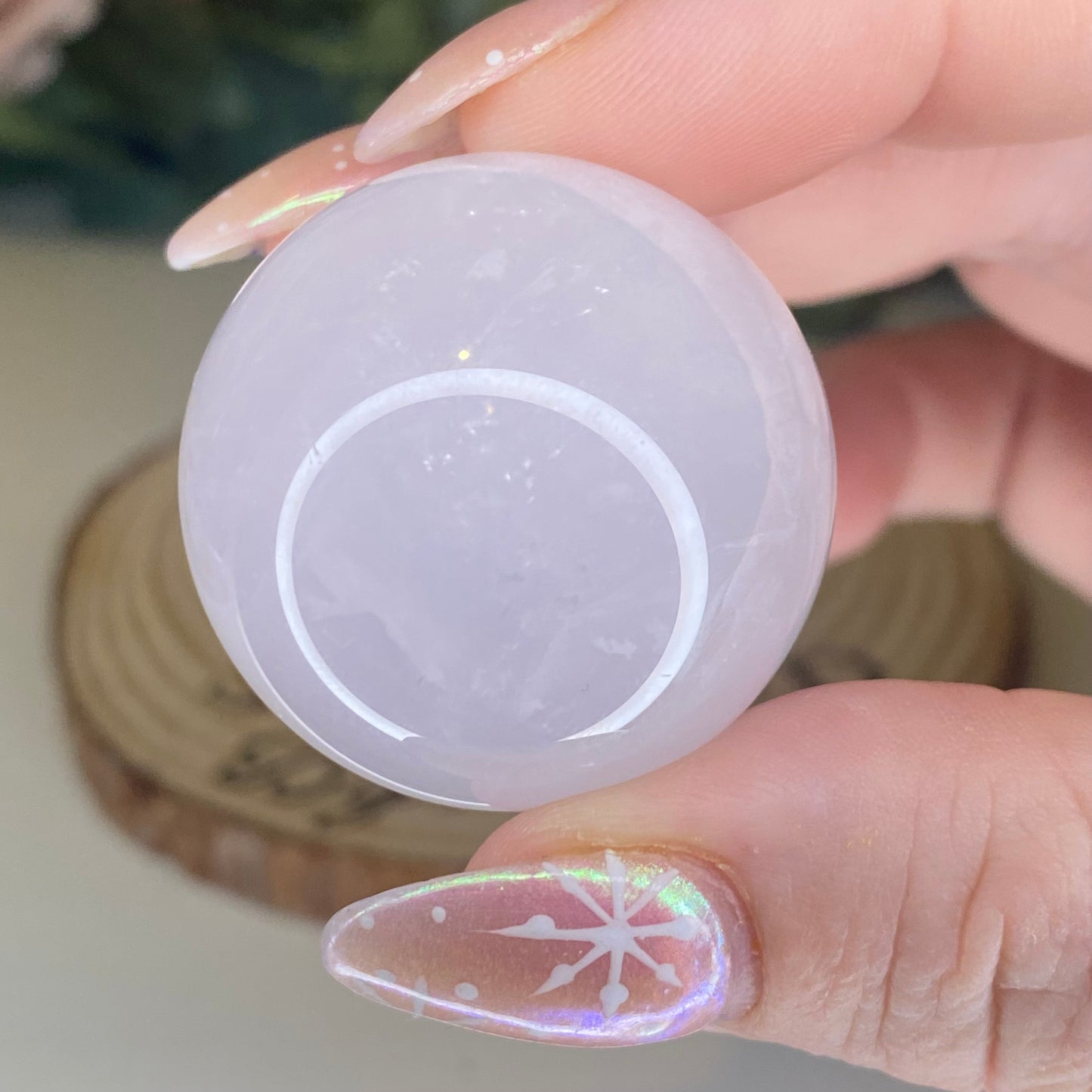 Periwinkle Rose Quartz Spheres