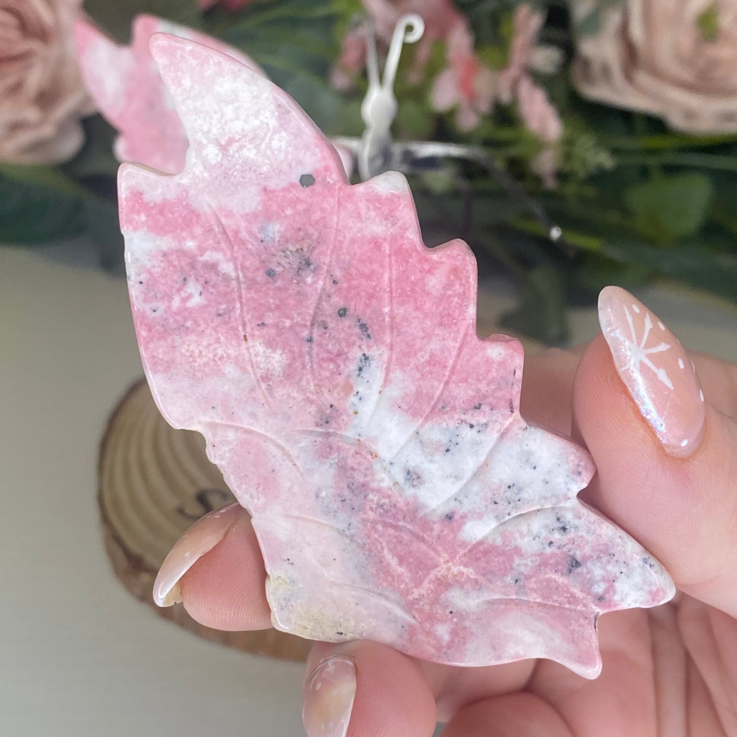 Peruvian Rhodonite Wings (Imperfect)