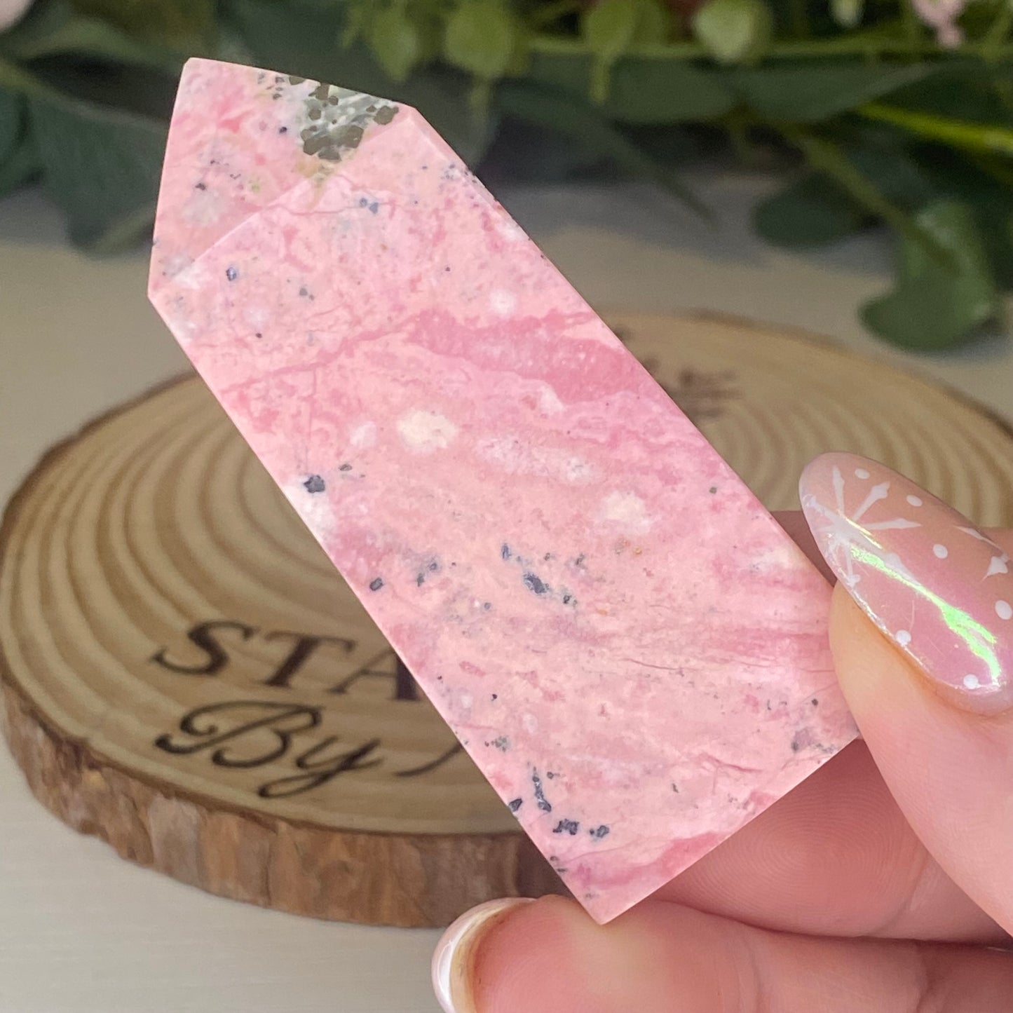 Peruvian Rhodonite Tower