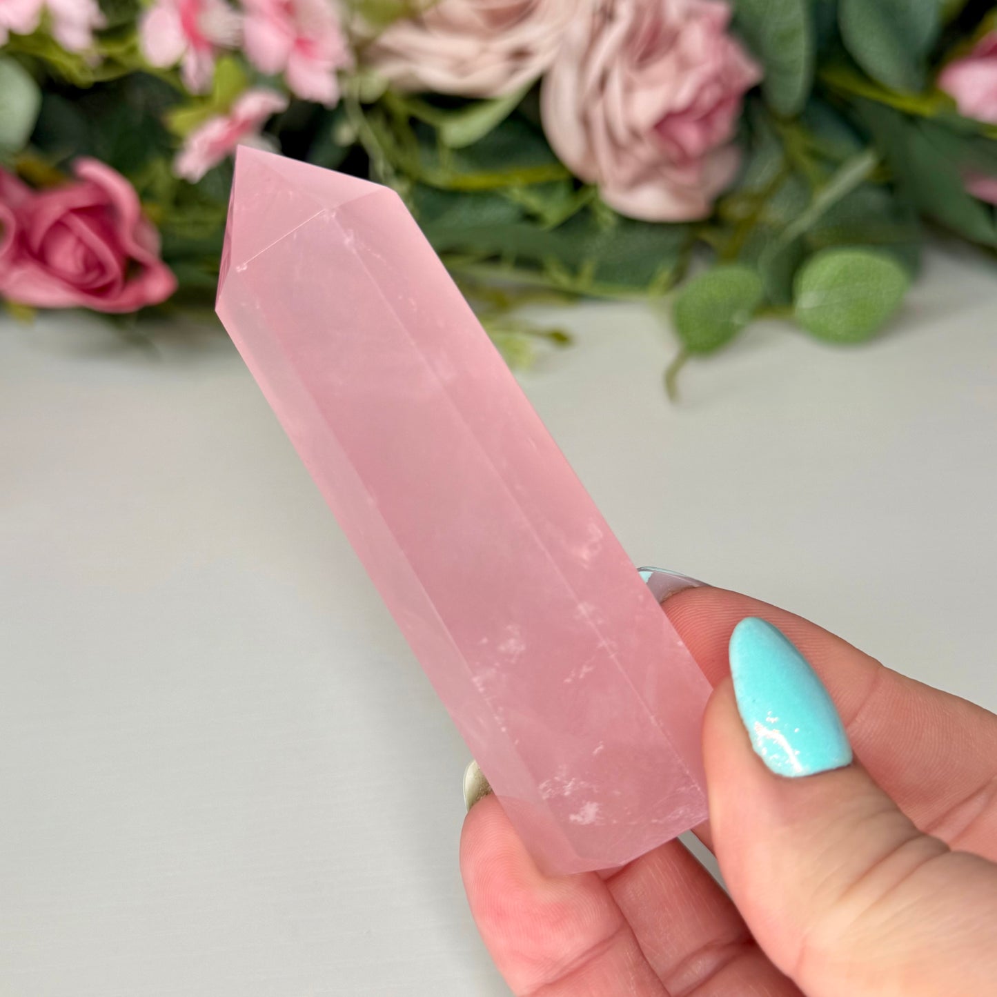 Jelly Rose Quartz Towers