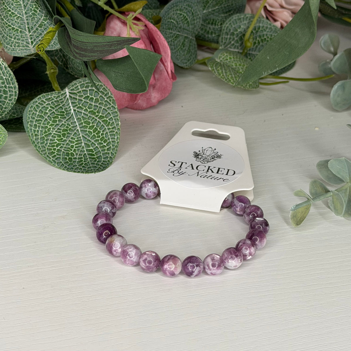 Purple Mica Bracelet (8mm)