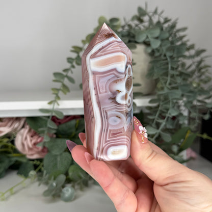 Pink Jelly Agate Towers
