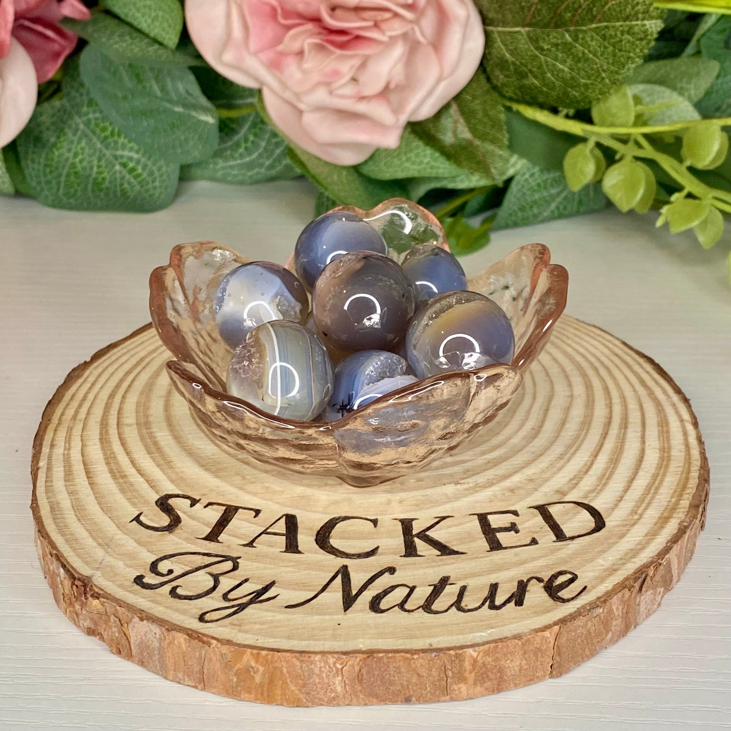 Druzy Agate mini Sphere (Intuitively Chosen)