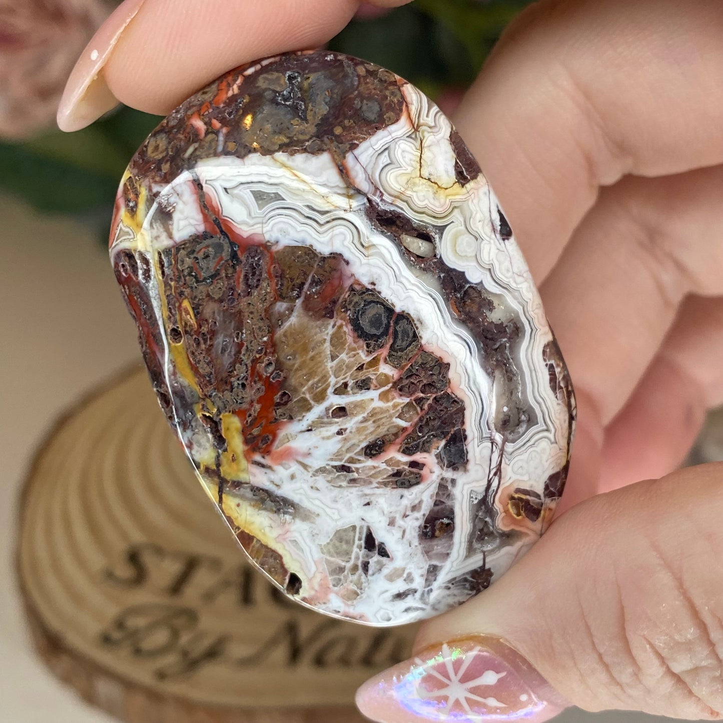 Mexican Lace Agate Palmstones