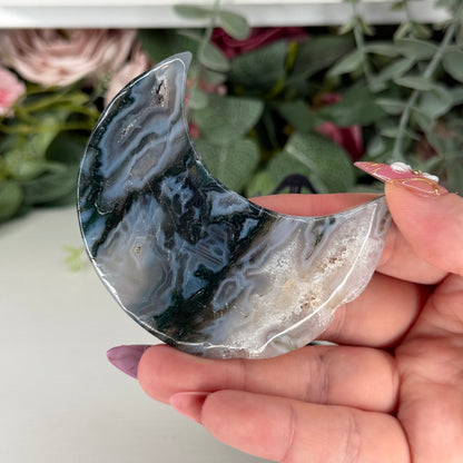 Moss Agate Moon A