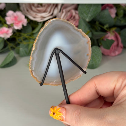 Agate Slice on Stand F