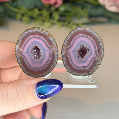 Zhanguo Agate Geode Pairs