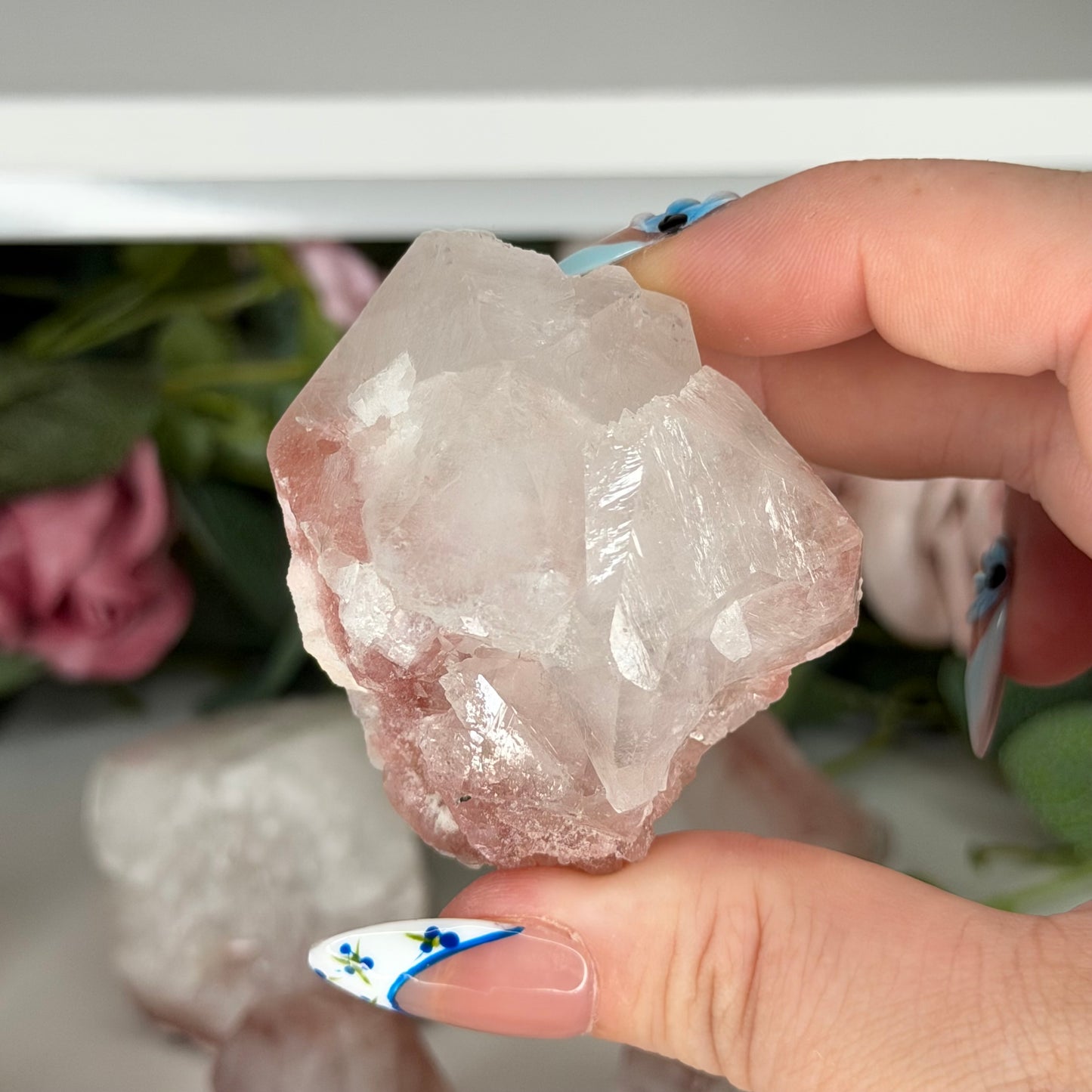 Apophyllite With Pink Chacedony