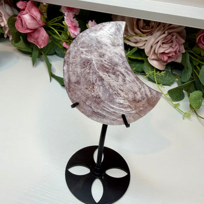 Purple Mica Moon on Stand