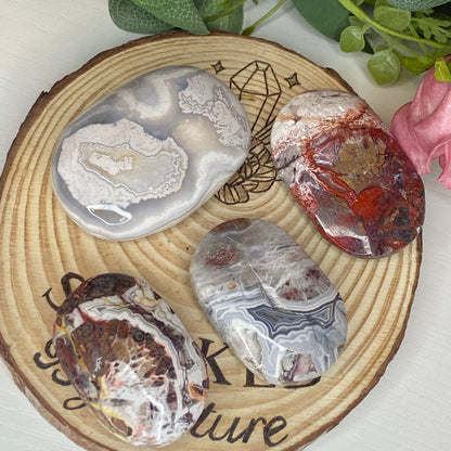 Mexican Lace Agate Palmstones