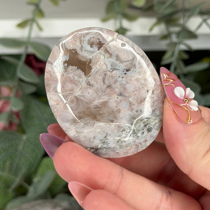 Flower Agate Palm & Hearts