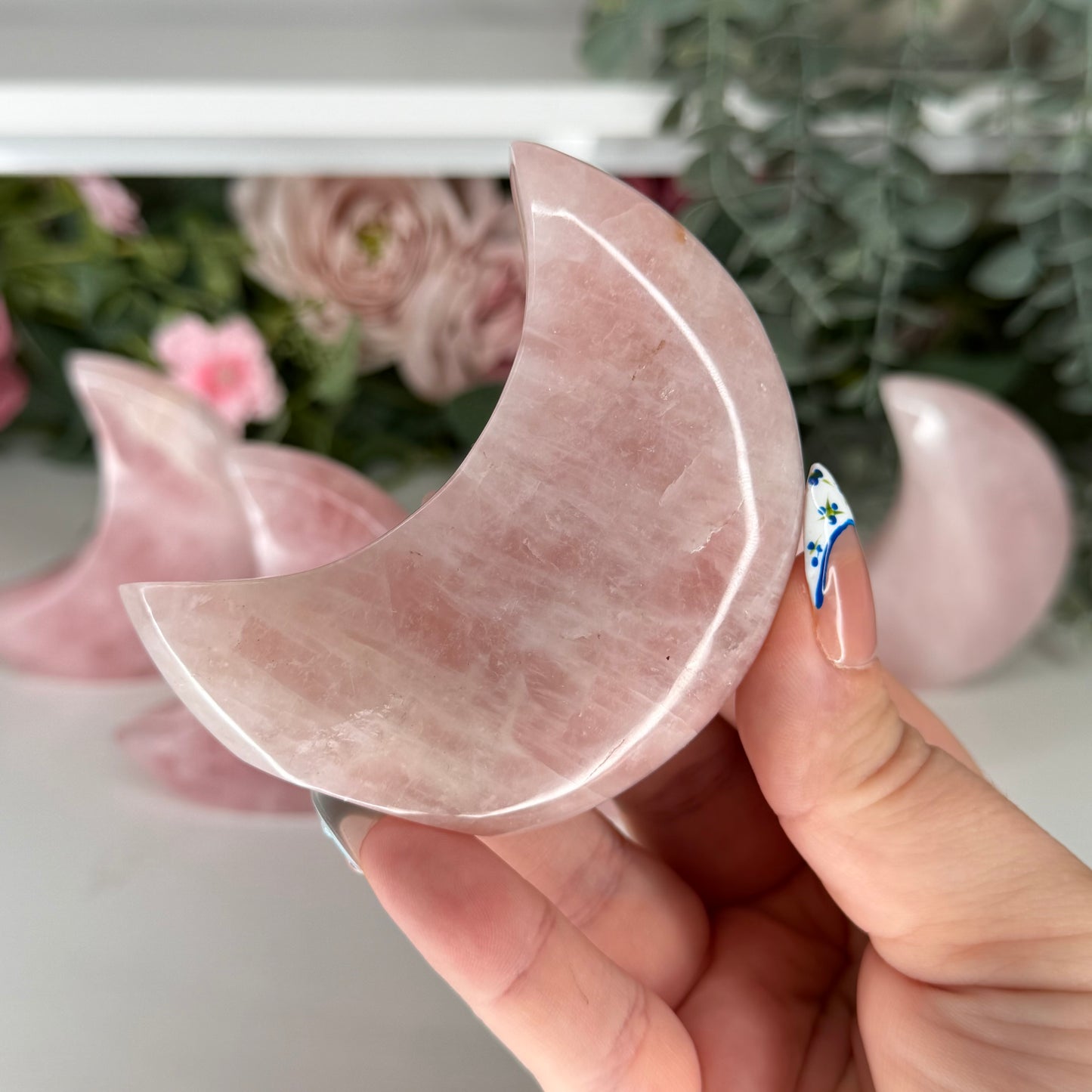 Rose Quartz Standing Moons