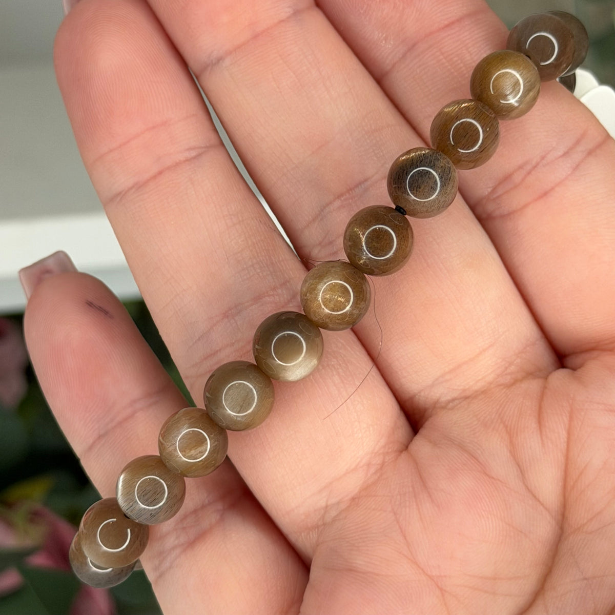 Lattice Moonstone Bracelet (8mm)
