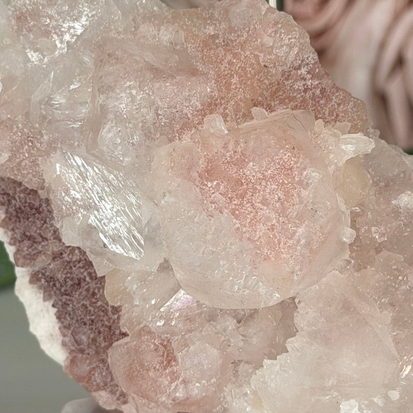 Apophyllite With Pink Chalcedony B