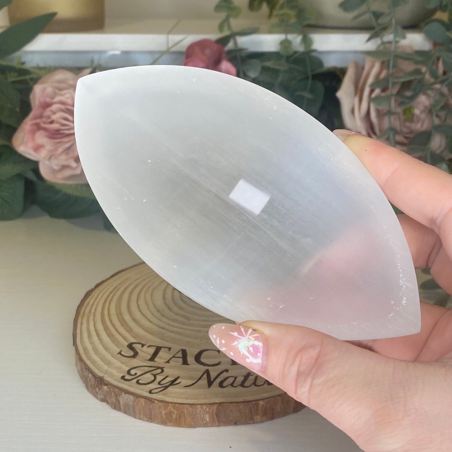 Satin Spar Selenite Dish