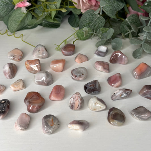 Pink Banded Agate Tumble