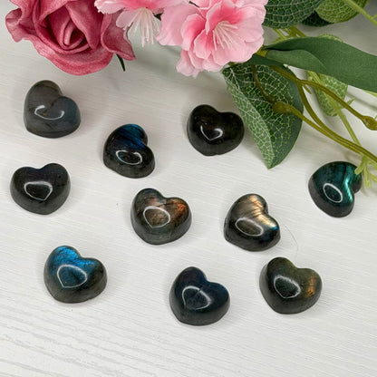 Labradorite Mini Hearts