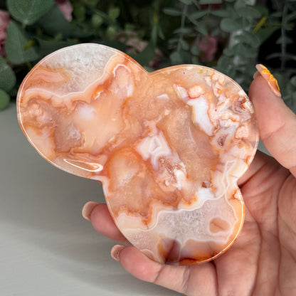 Carnelian Flower Agate Dish B