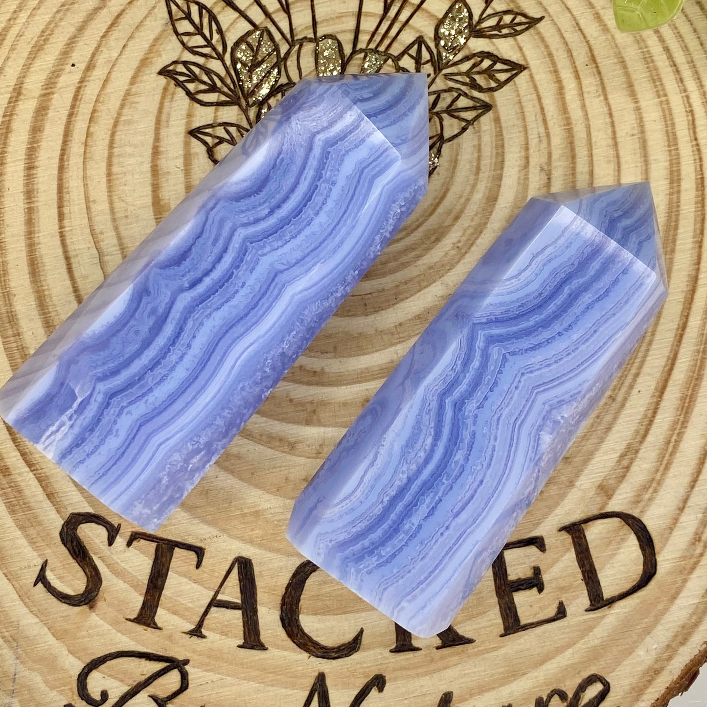 Blue Lace Agate Towers