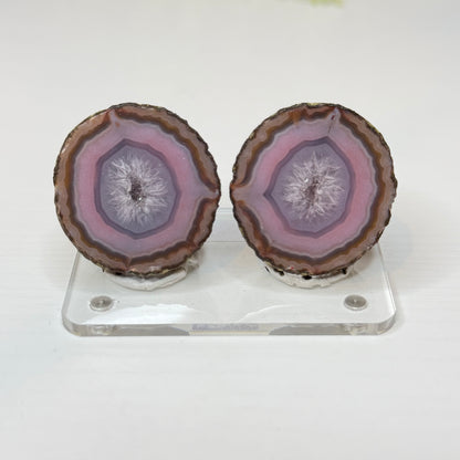 Zhanguo Agate Geode Pairs