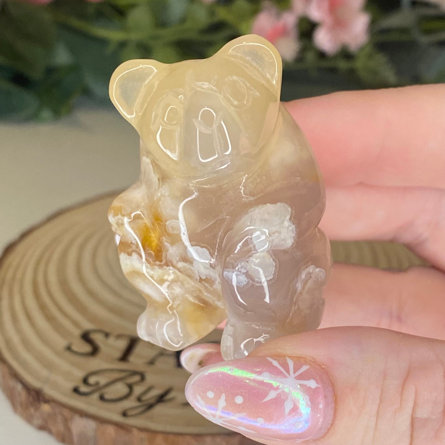 Flower Agate Bears