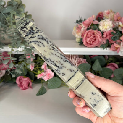 Green Dendritic Picture Jasper Statement Towers