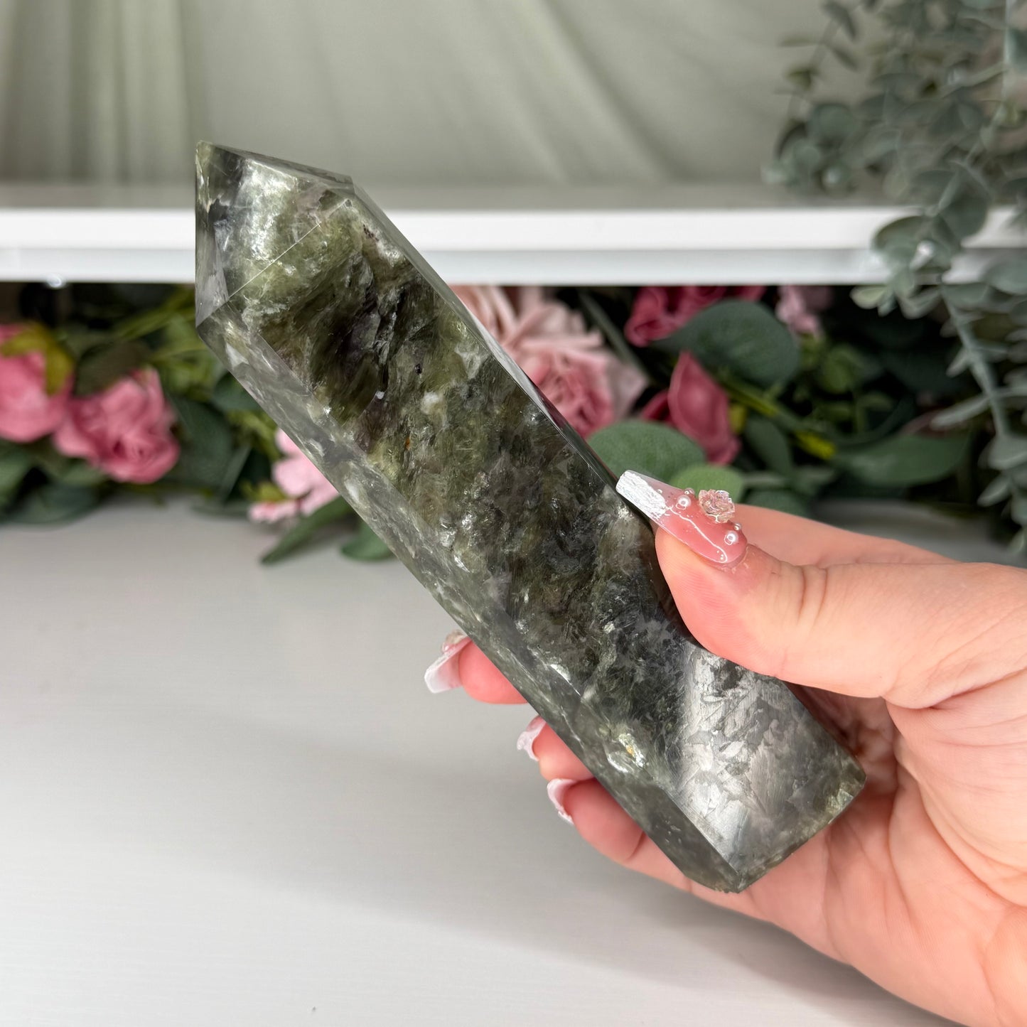 Green Mica Statement Towers (Imperfect)