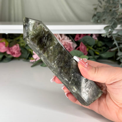 Green Mica Statement Towers (Imperfect)