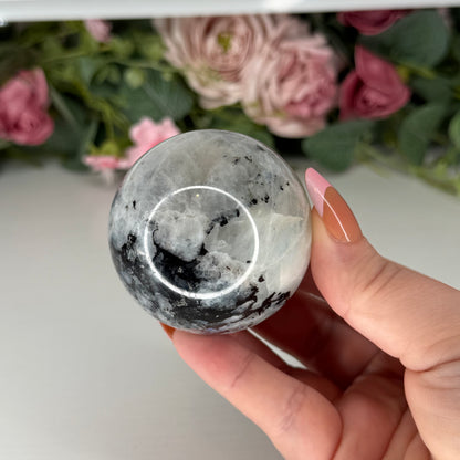 Rainbow Moonstone Spheres
