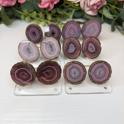 Zhanguo Agate Geode Pairs