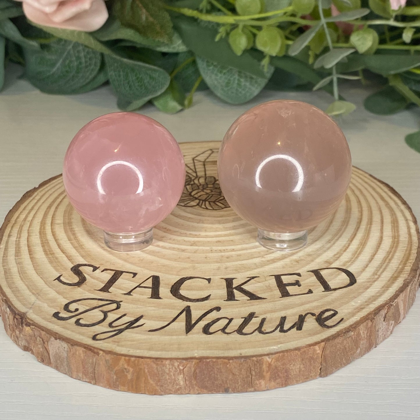 Star Rose Quartz Spheres