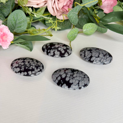 Snowflake Obsidian Palmstones