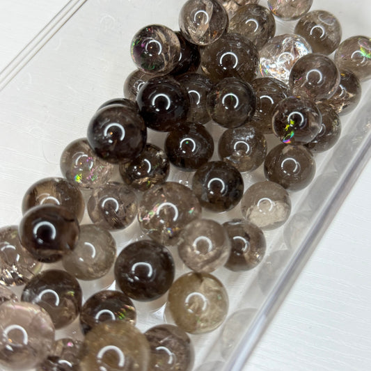 Rainbow Smokey Quartz Mini Spheres