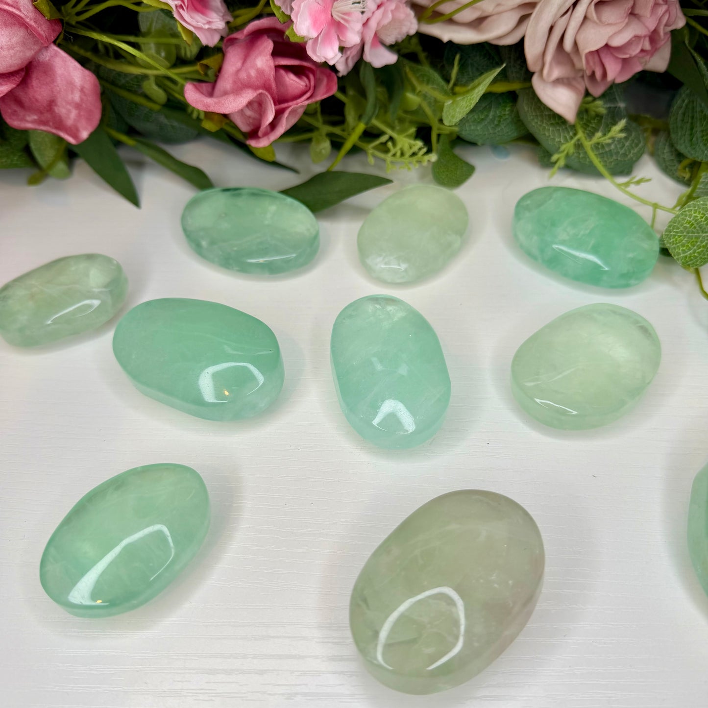 Green Fluorite Palmstones