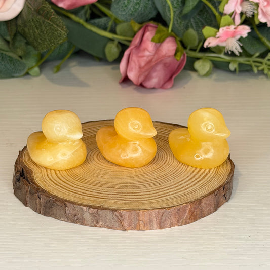 Orange Calcite Duck