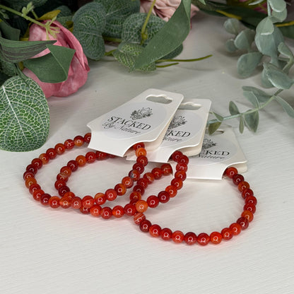 Carnelian Bracelet (6mm)